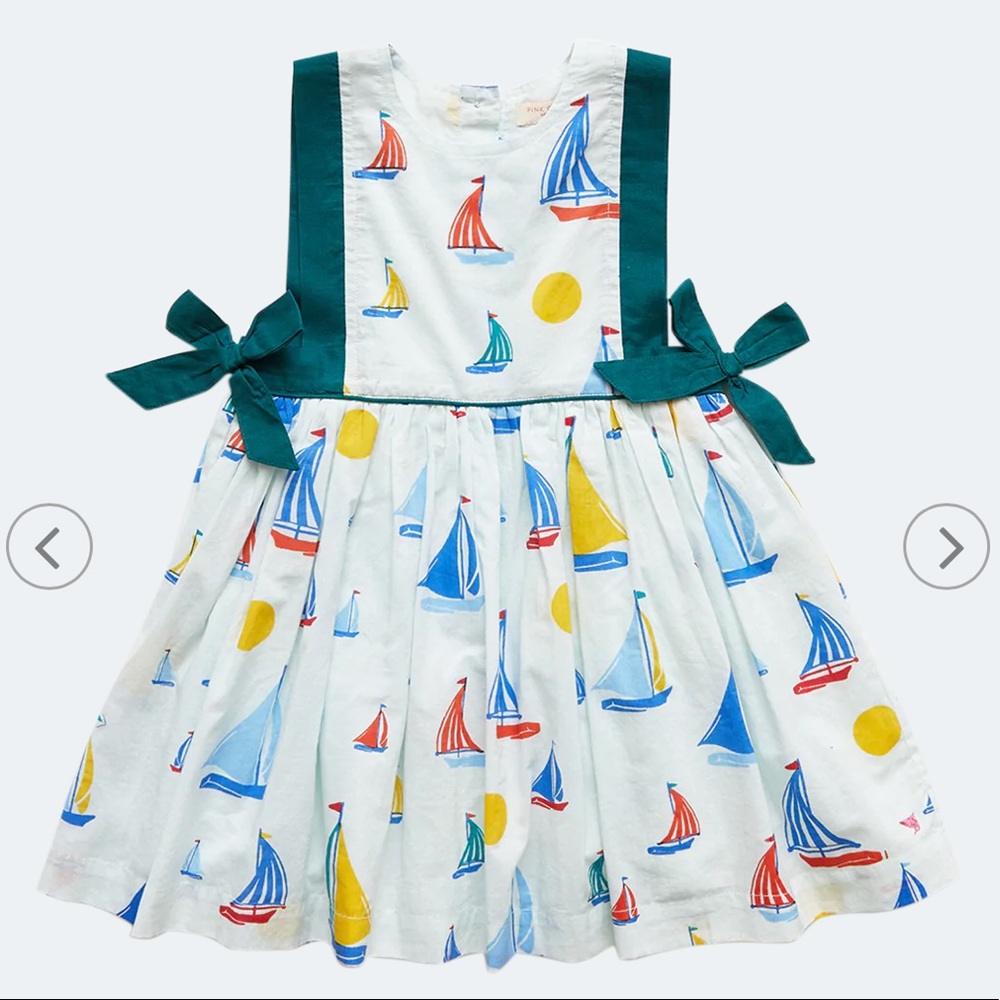 Pink Chicken Sailboat Dress *worn 1 time